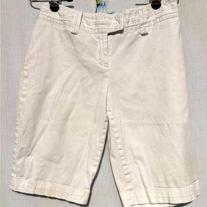 B MOSS Clothing Company - VINTAGE Womens Shorts Sz 6 Cotton LACE - WHITE